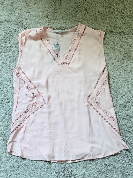 Daniel Rainn Tops - Light Pink V-Neck Sleeveless Top